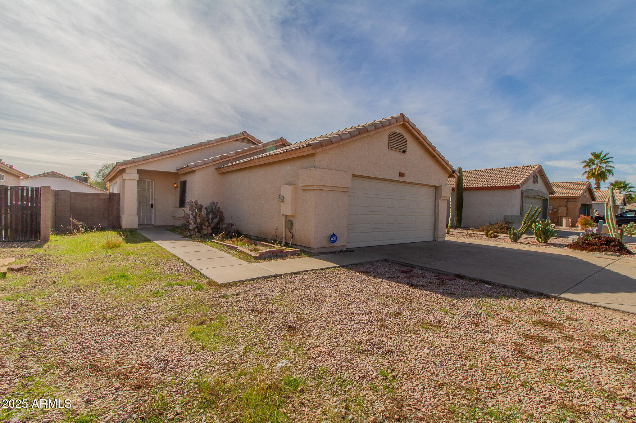 a house view with a outdoor space