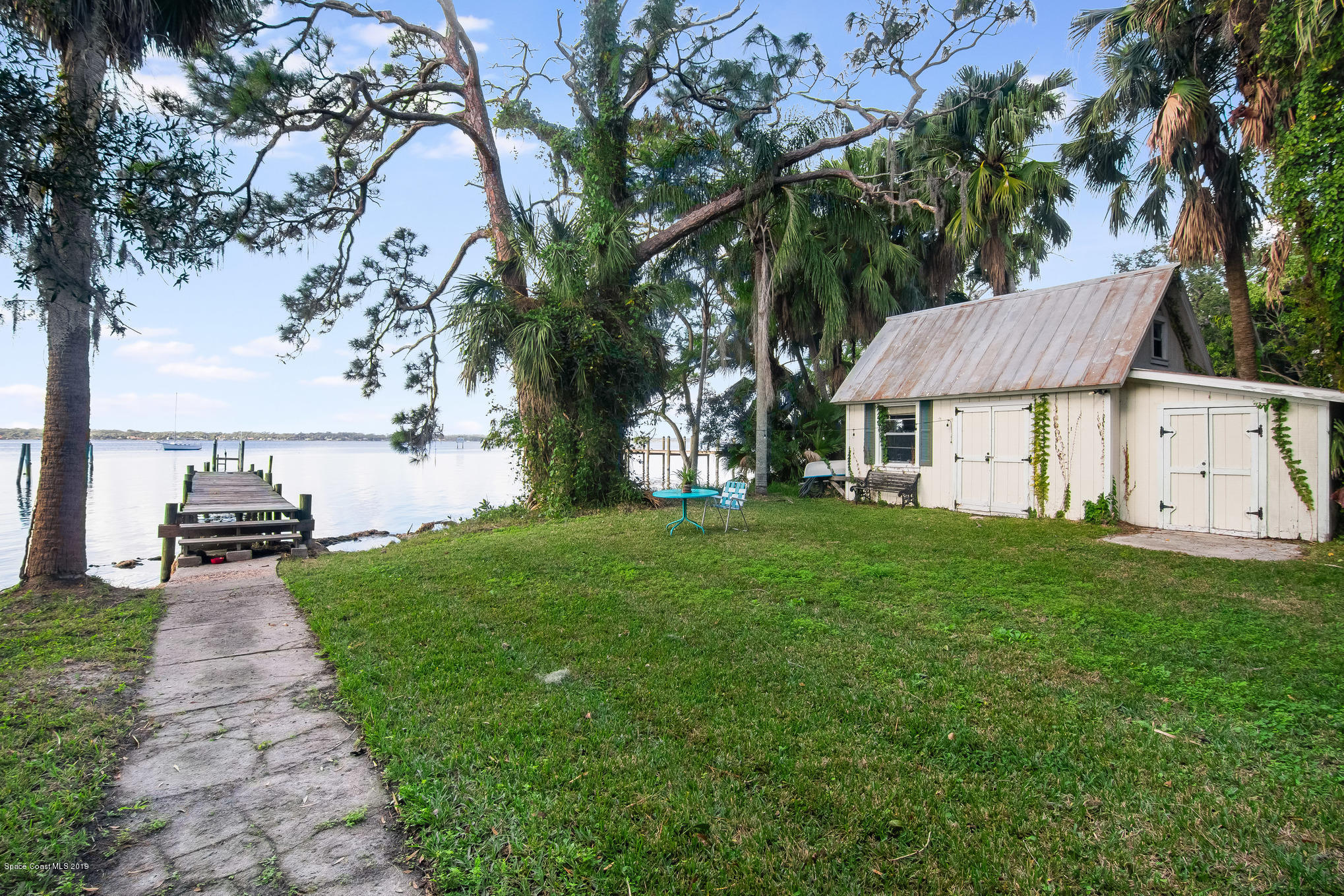 3875 Old Settlement Road Merritt Island, FL 32952 - Photo 14 of 53 River view-Workshop with Electricity