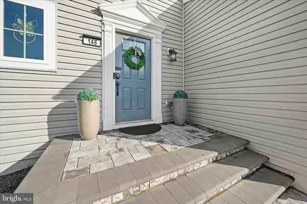 a view of a entryway door front of house
