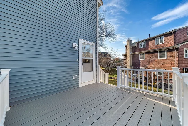 a view of a roof deck