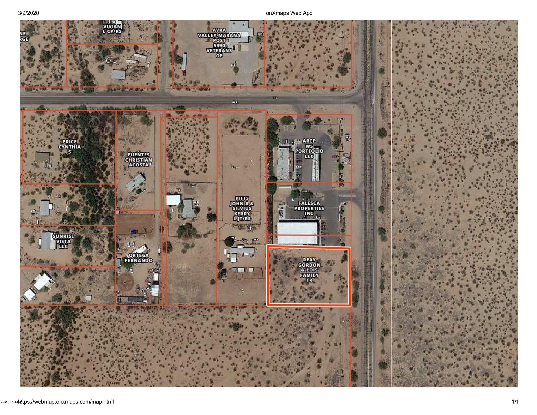 1-acre North Trico Road Marana, AZ 85653 - Photo 2 of 16 Reay Trico 1.4 acre OnXmap 1