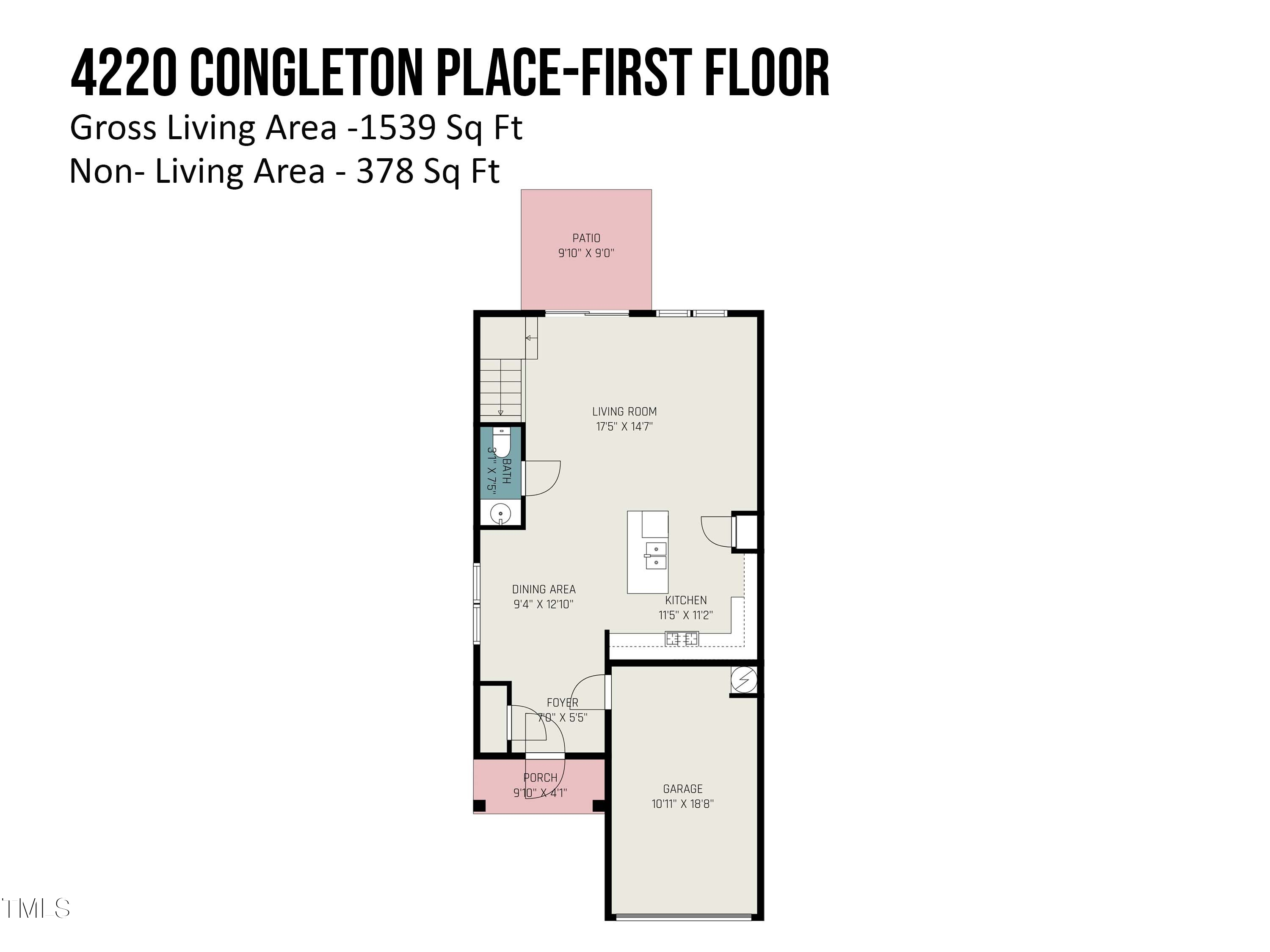 4220 Congleton Place Durham, NC 27703 - Photo 34 of 35 a picture of a bench in a building