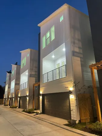 a front view of a building