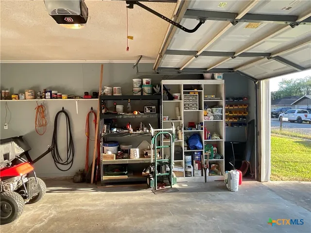 a view of storage and utility room