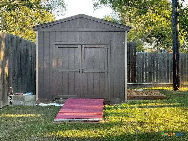 a backyard of a house