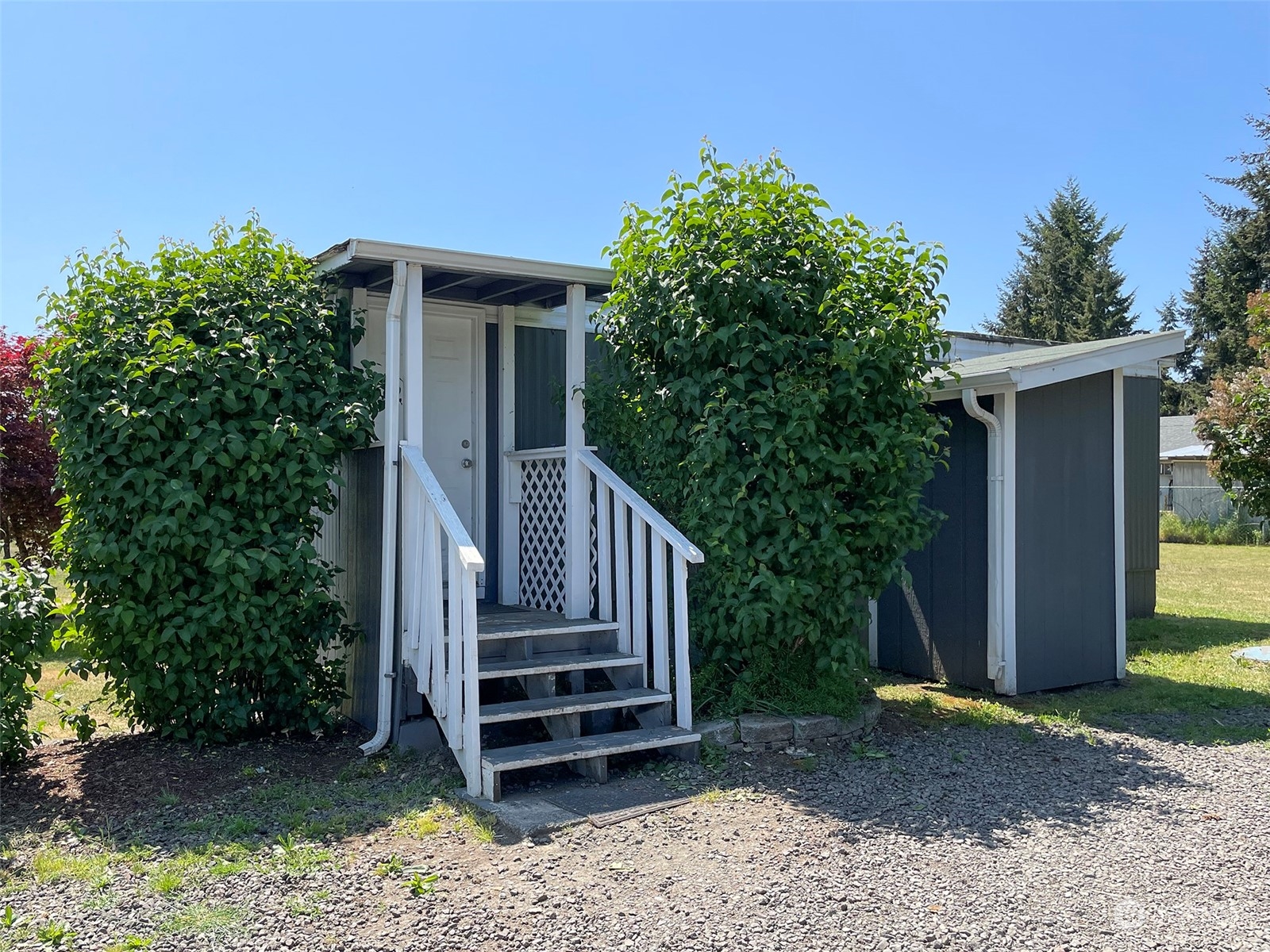277 House Road Sequim, WA 98382 - Photo 36 of 40 a view of a house with a yard plants and large tree