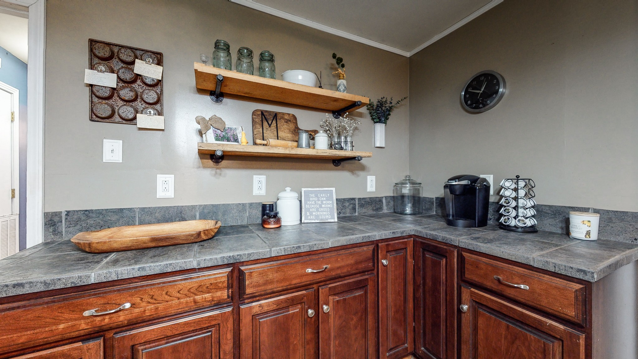 2101 Pea Ridge Road Clarksville, TN 37040 - Photo 12 of 59 a kitchen with stainless steel appliances granite countertop a sink and cabinets