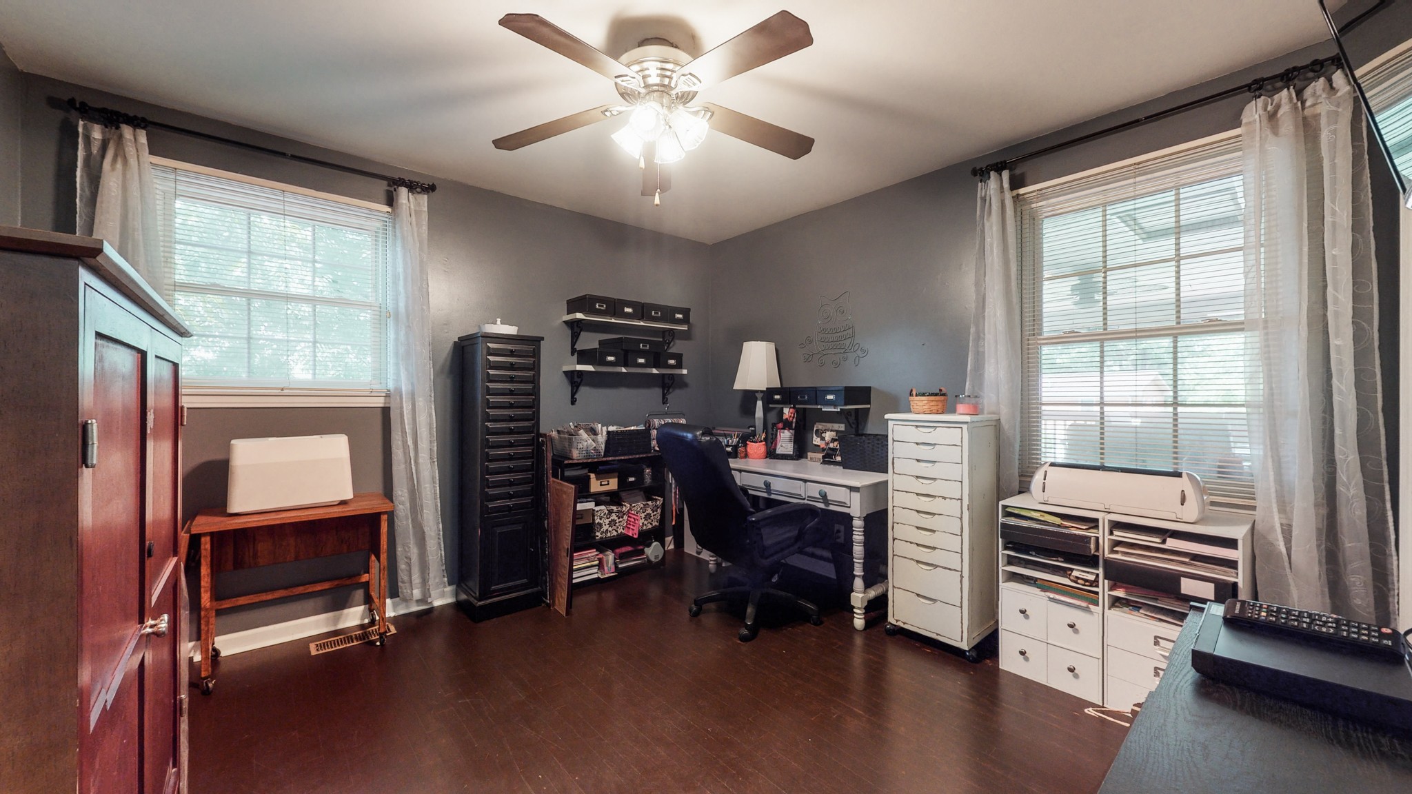2101 Pea Ridge Road Clarksville, TN 37040 - Photo 29 of 59 a view of a workspace with furniture and a window