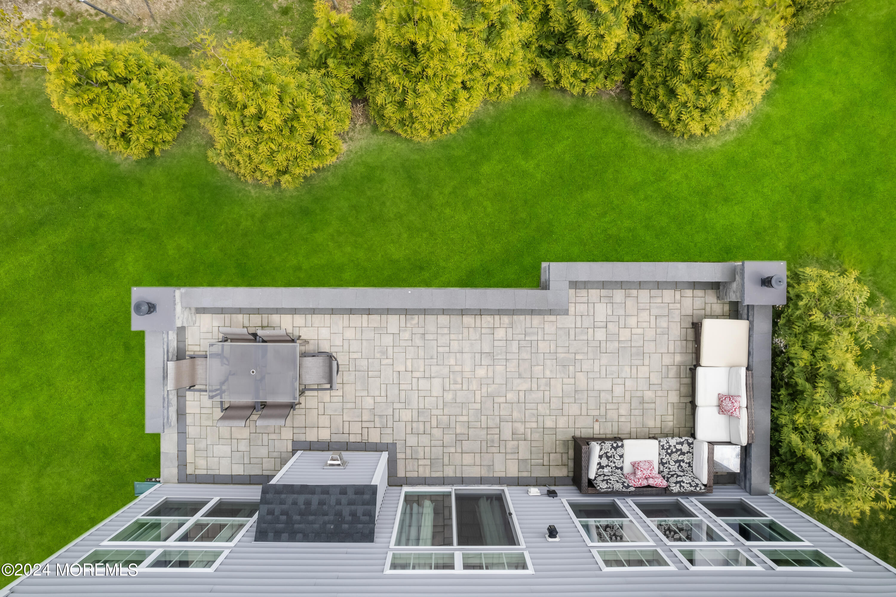 21 Snyder Road Howell, NJ 07731 - Photo 34 of 46 Aerial Back Paver Patio