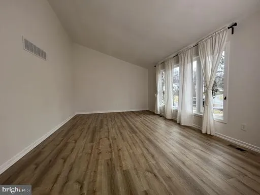 wooden floor in an empty room