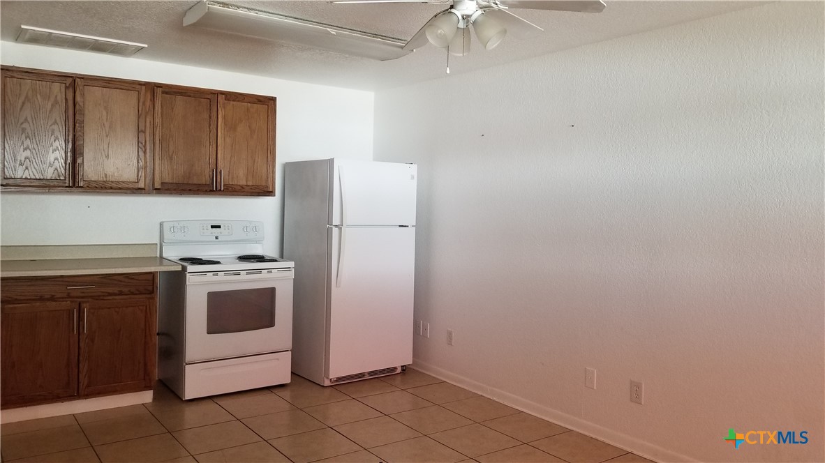 1123 West Coll Street New Braunfels, TX 78130 - Photo 21 of 24 a kitchen with a refrigerator sink and cabinets