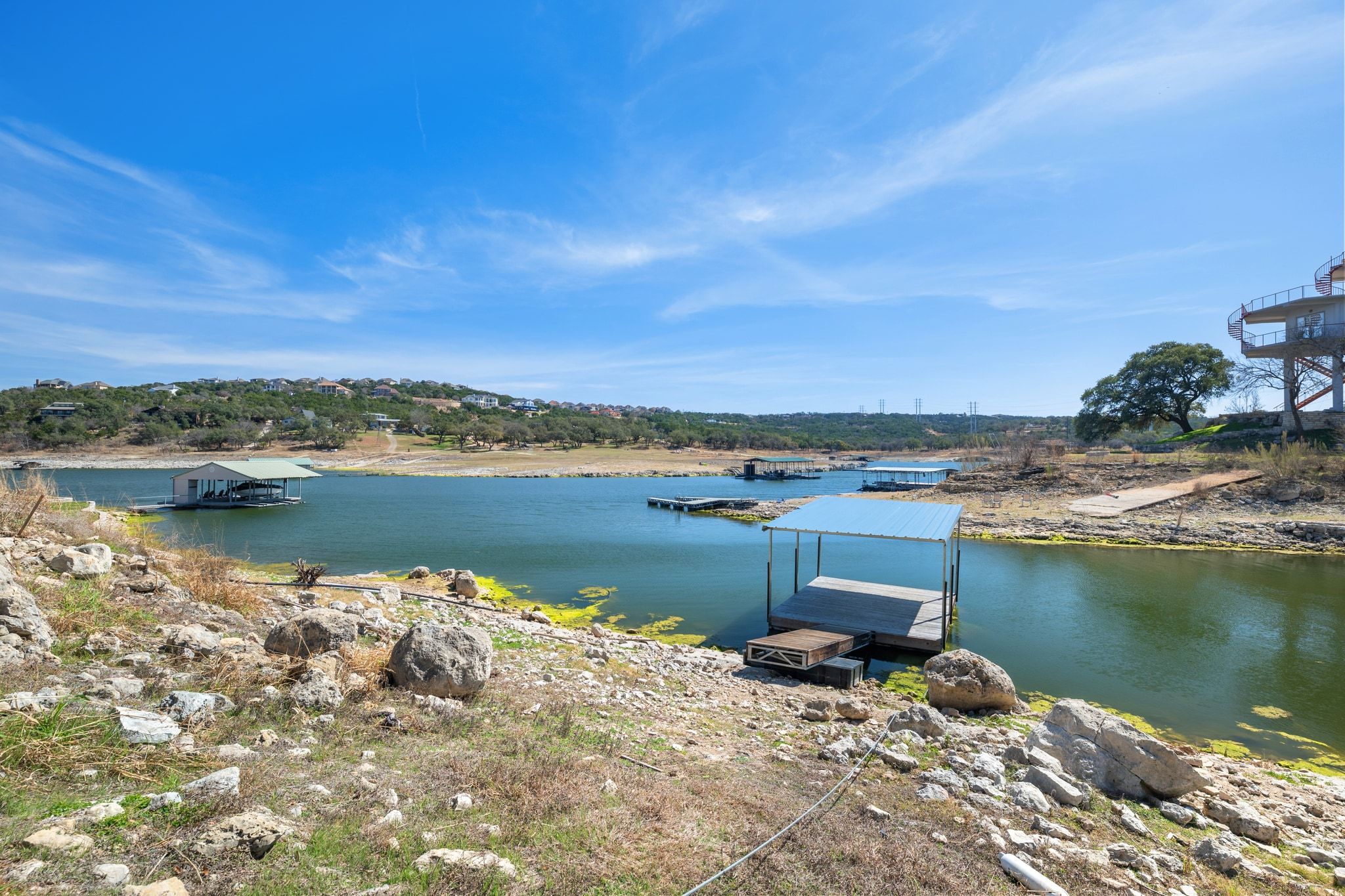 2903 Oak Ridge Drive Spicewood, TX 78669 - Photo 30 of 33 Water view featuring a floating dock