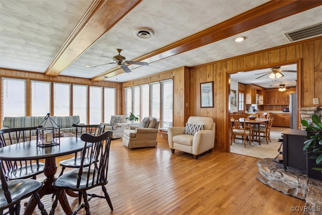 967 Lillys Neck Road Moon, VA 23119 - Photo 23 of 46 a dining room with furniture window and wooden floor