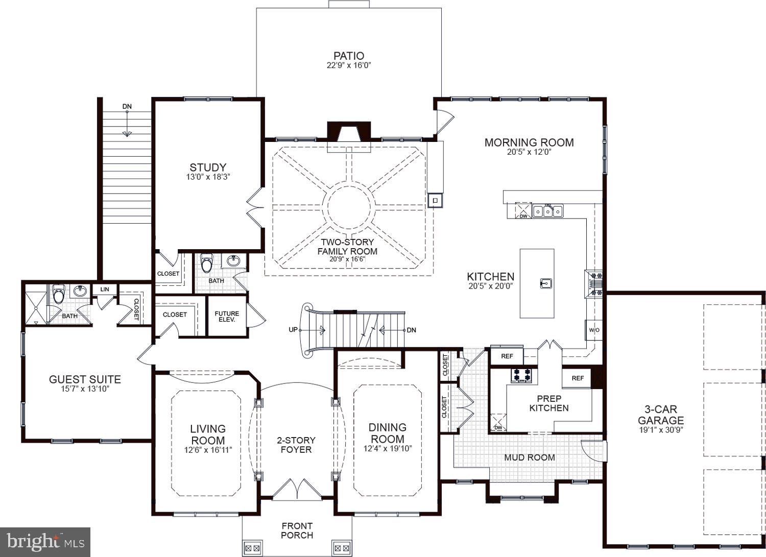 8412 Kingsgate Road Potomac, MD 20854 - Photo 18 of 20 Main Level Floor Plan