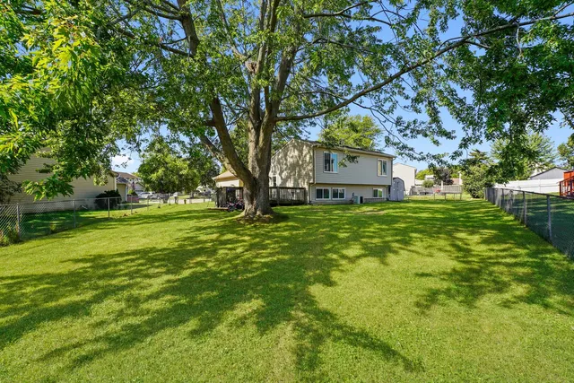 a house view with garden space