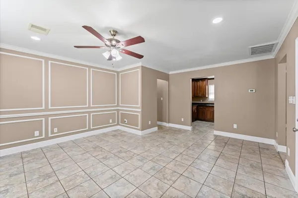 a view of an empty room
