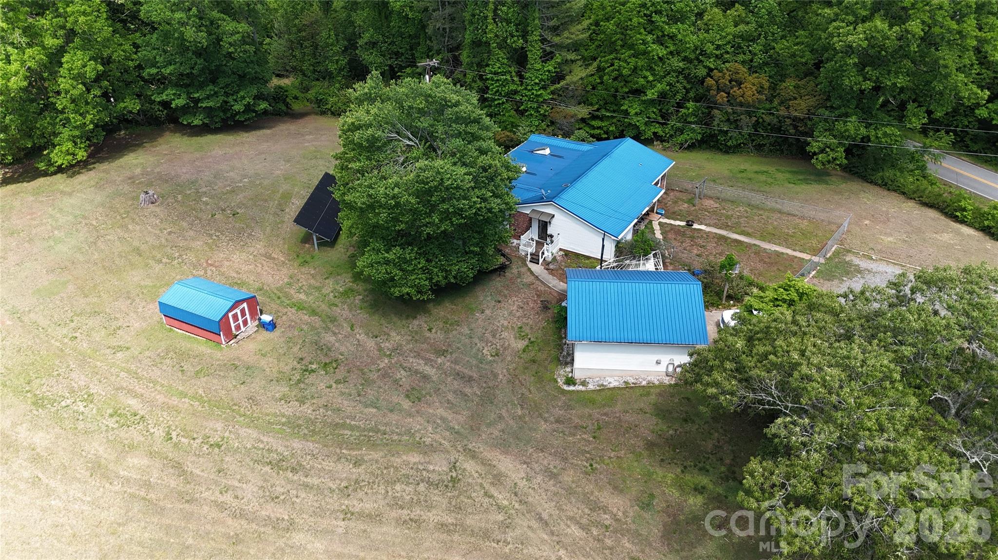 781 Rock Road Rutherfordton, NC 28139 - Photo 25 of 28 an aerial view of a house with a yard