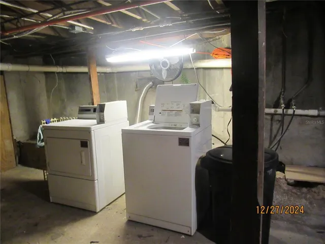 a room with storage and utility