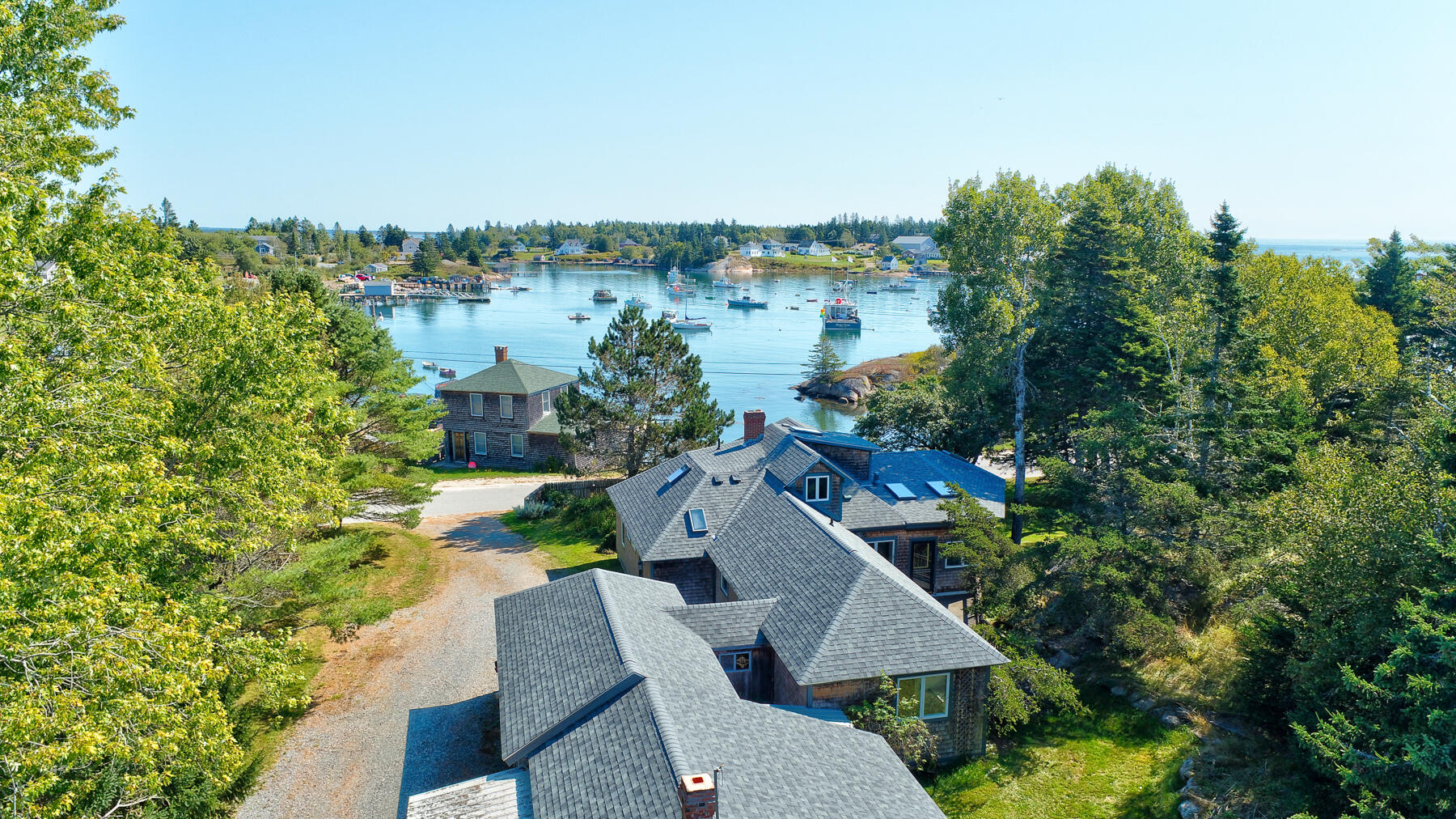 665 Corea Road Corea, ME 04624 - Photo 4 of 46 Roof and harbor beyond
