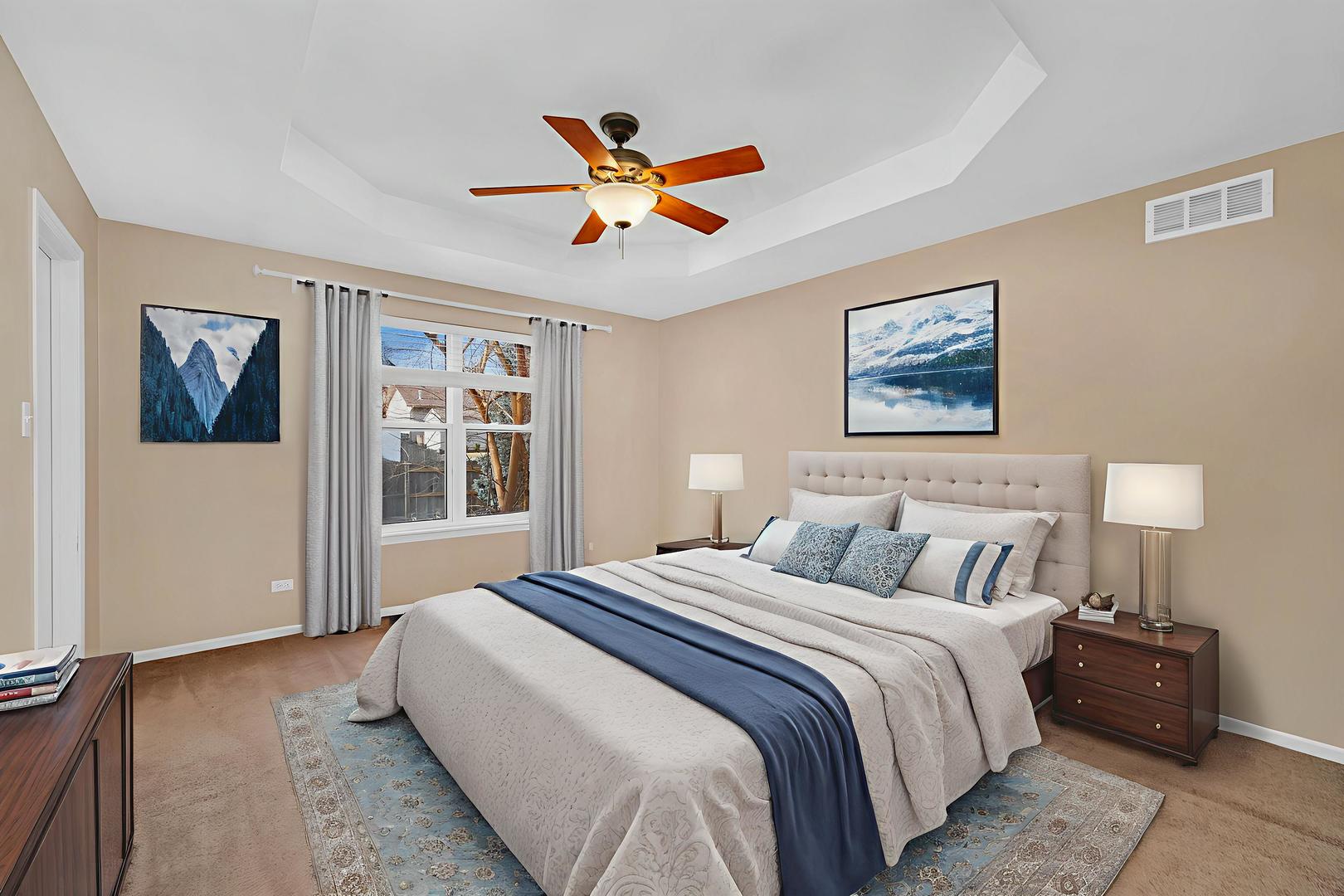 1211 Bluejay Lane Plainfield, IL 60586 - Photo 17 of 32 a bedroom with a bed and a large window