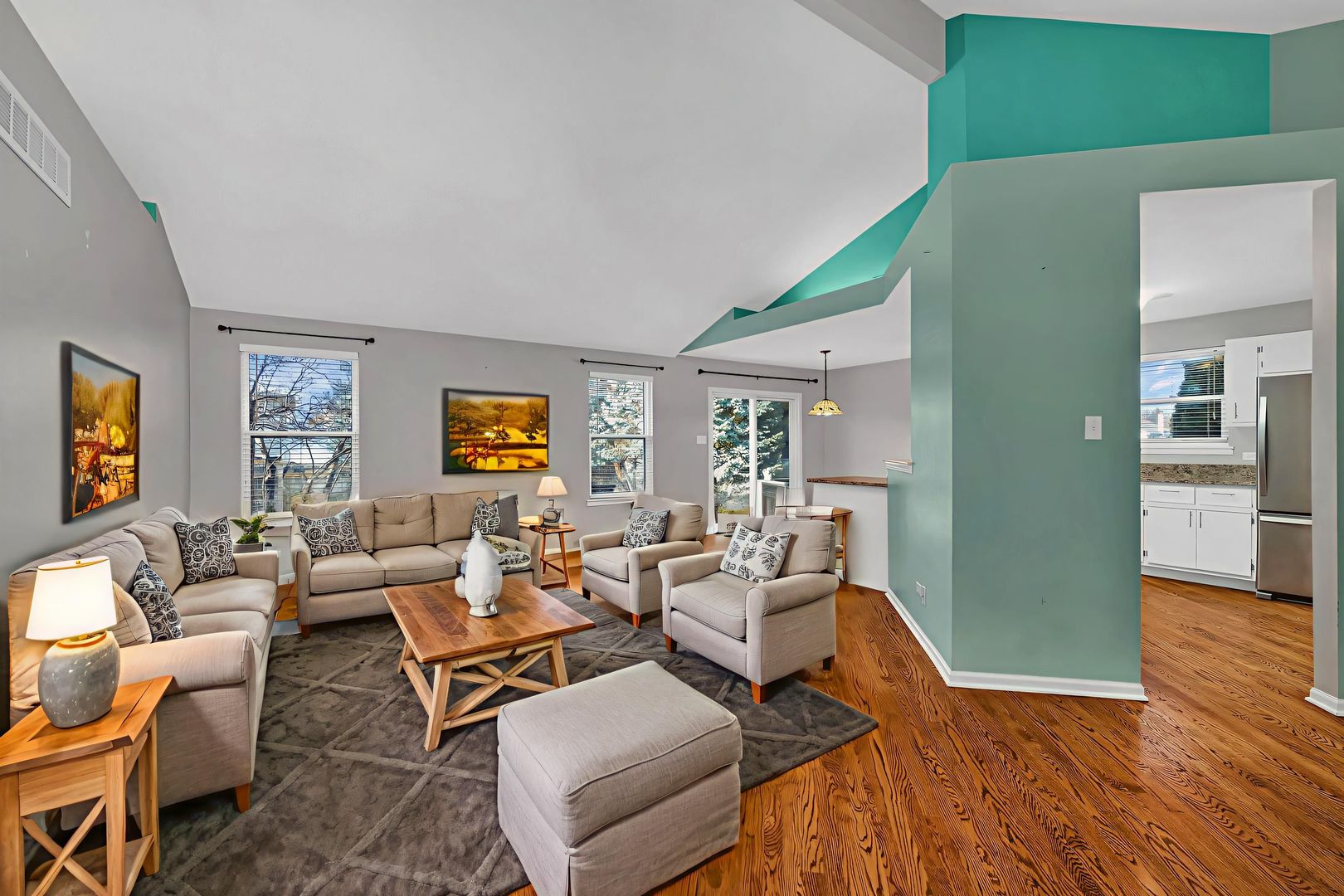 1211 Bluejay Lane Plainfield, IL 60586 - Photo 4 of 32 a living room with furniture and wooden floor