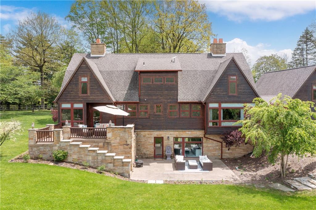 311 Derry Ridge Road Ligonier, PA 15658 - Photo 39 of 39 a aerial view of a house with swimming pool and a garden