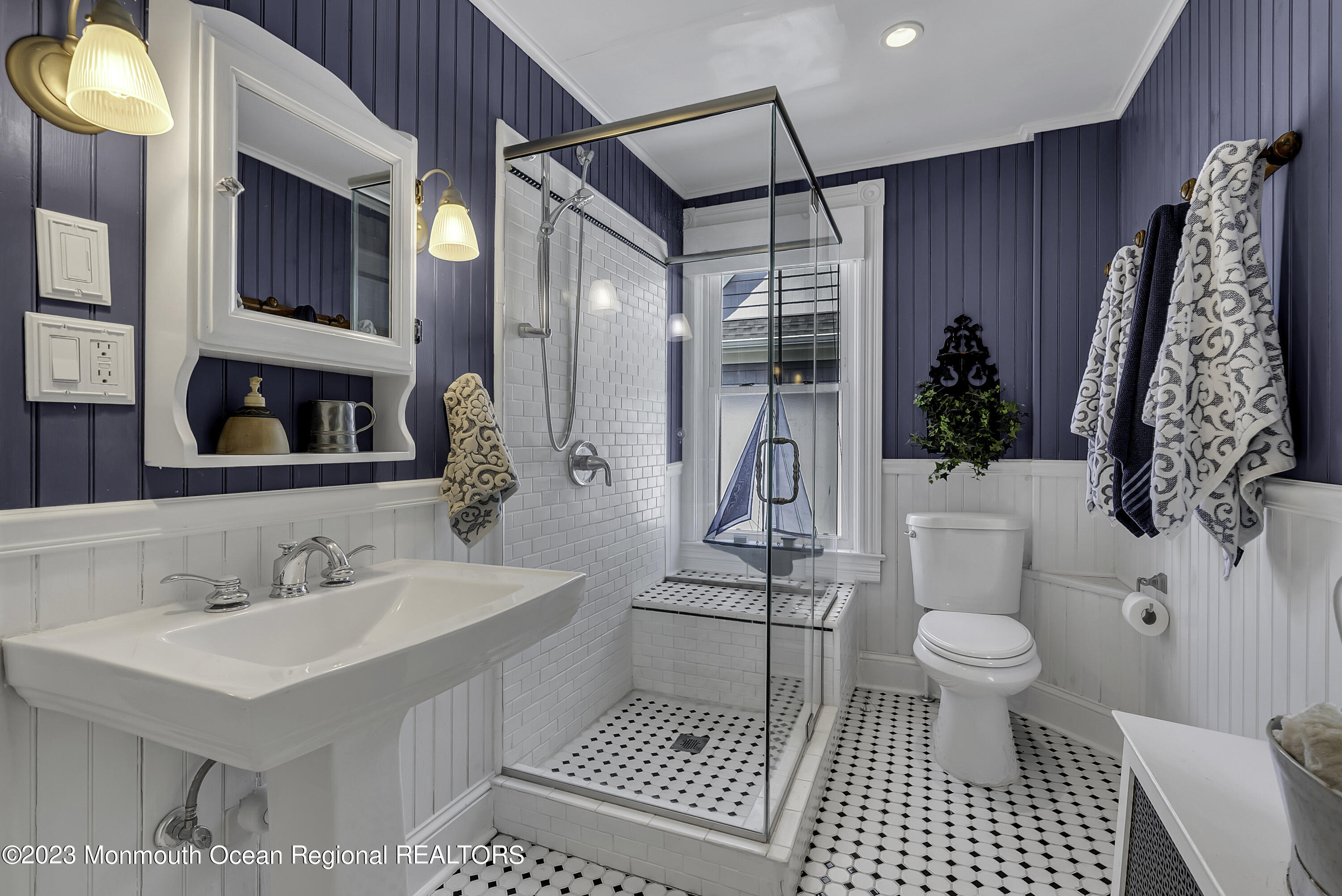424 Mercer Avenue Spring Lake, NJ 07762 - Photo 31 of 36 a bathroom with a sink toilet and shower