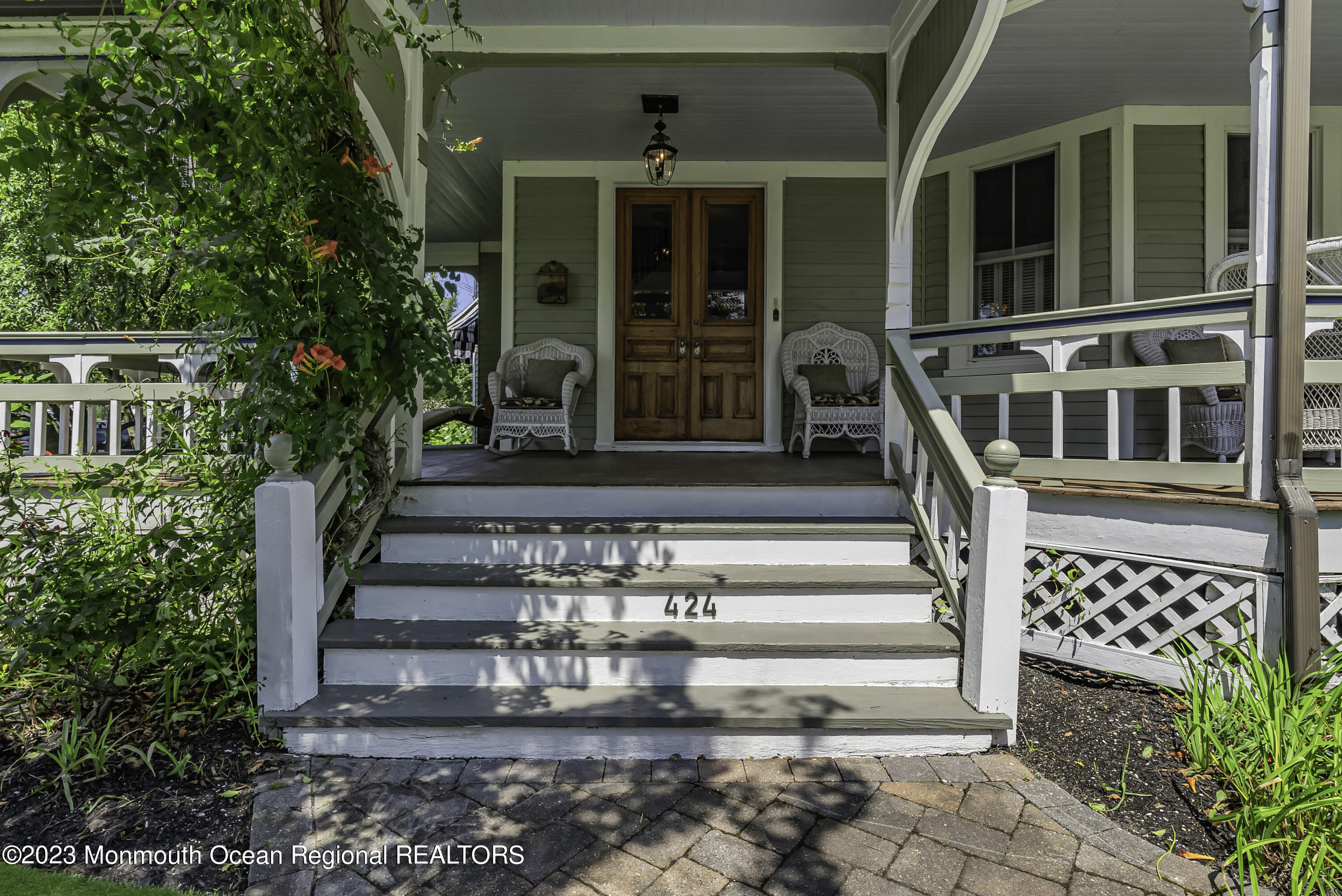 424 Mercer Avenue Spring Lake, NJ 07762 - Photo 10 of 36 a front view of a house with stairs