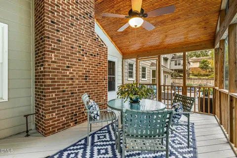 a dining room with furniture and outdoor view