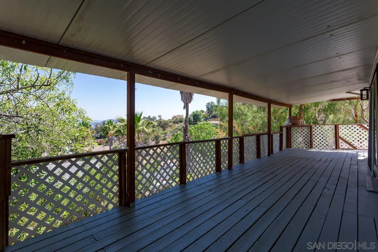 11834 Rocoso Road Lakeside, CA 92040 - Photo 19 of 28 a view of balcony with wooden floor