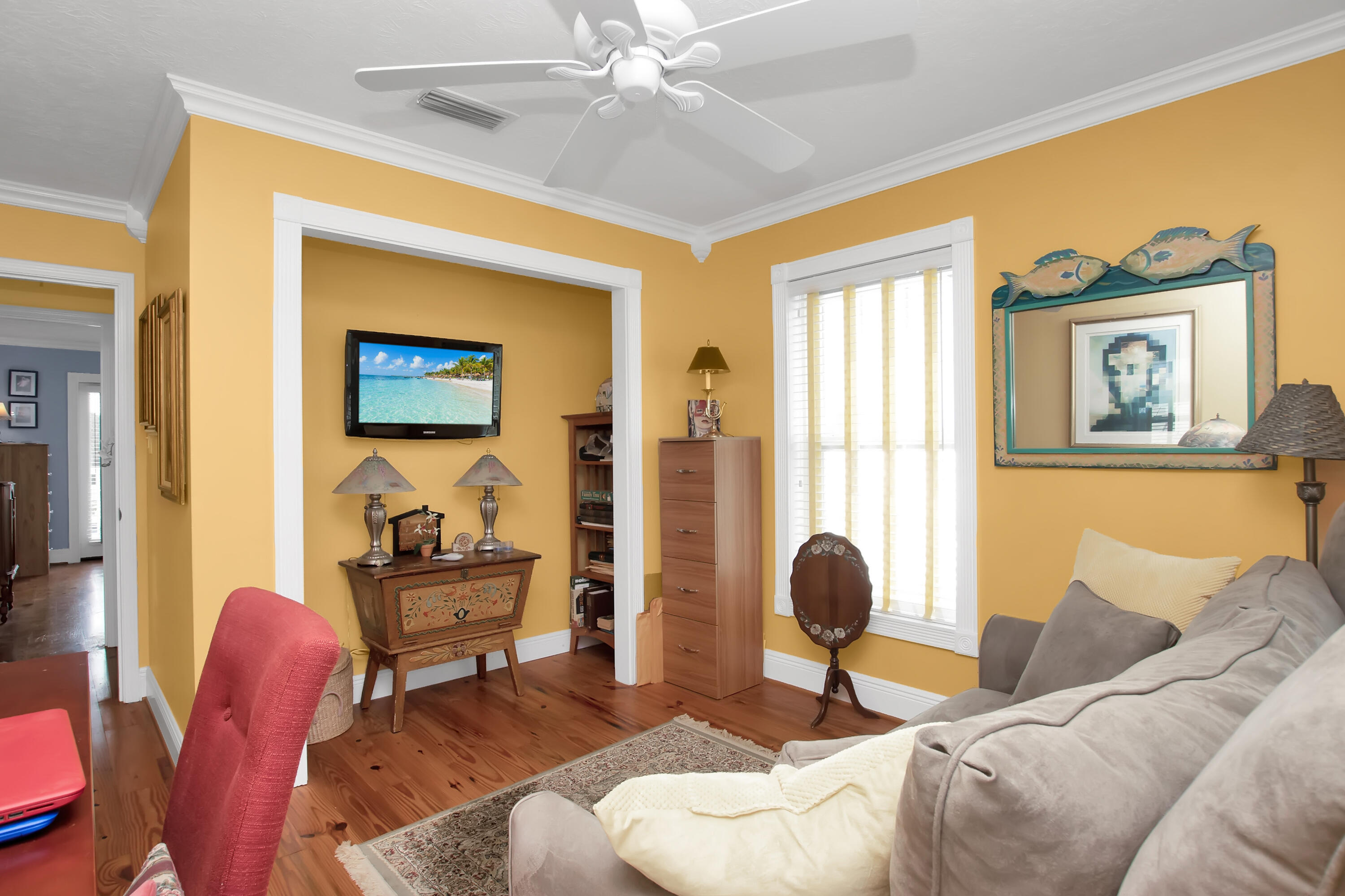13 Flamingo Road Key Largo, FL 33037 - Photo 43 of 63 a living room with furniture and a window