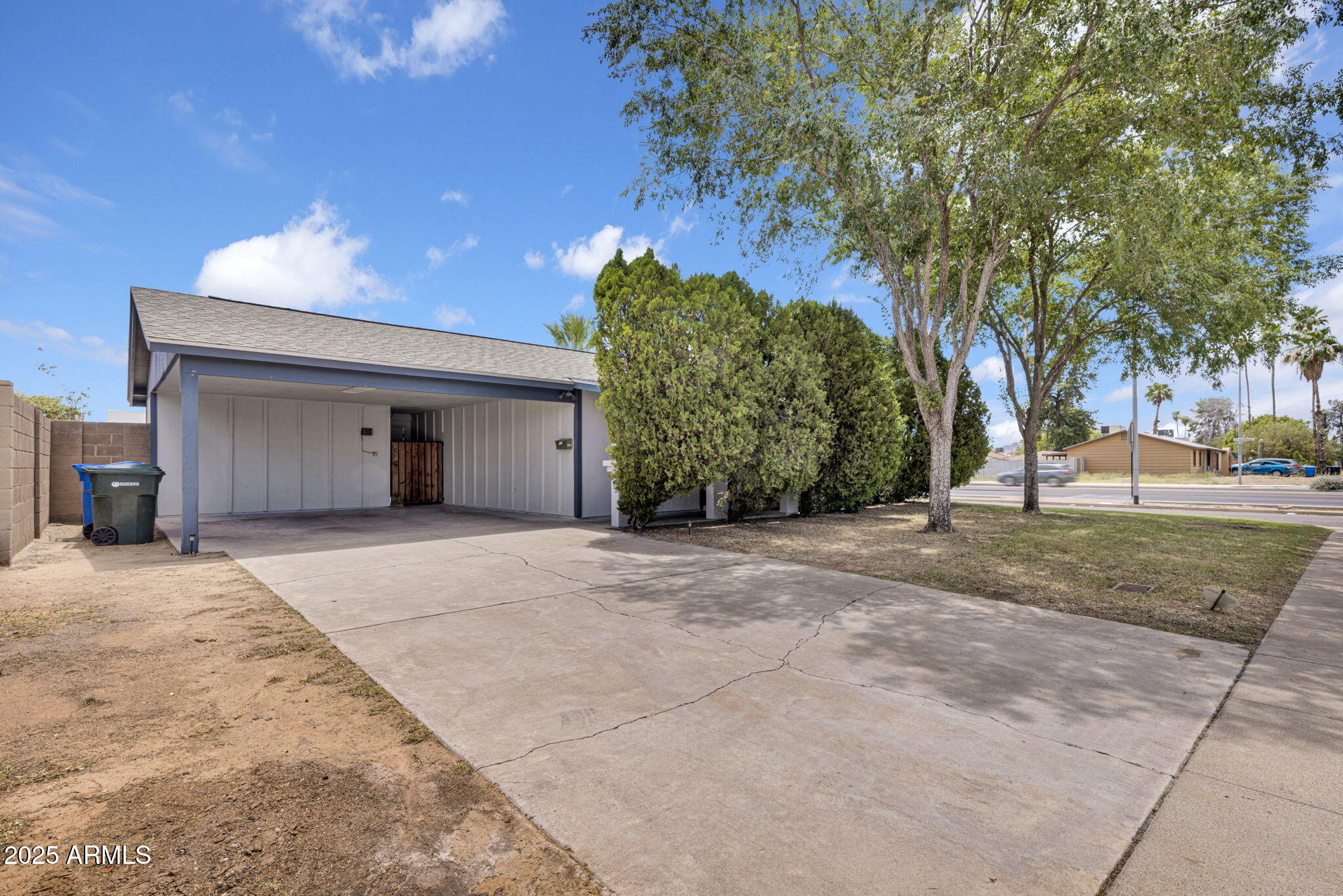 a view of a house with a trees
