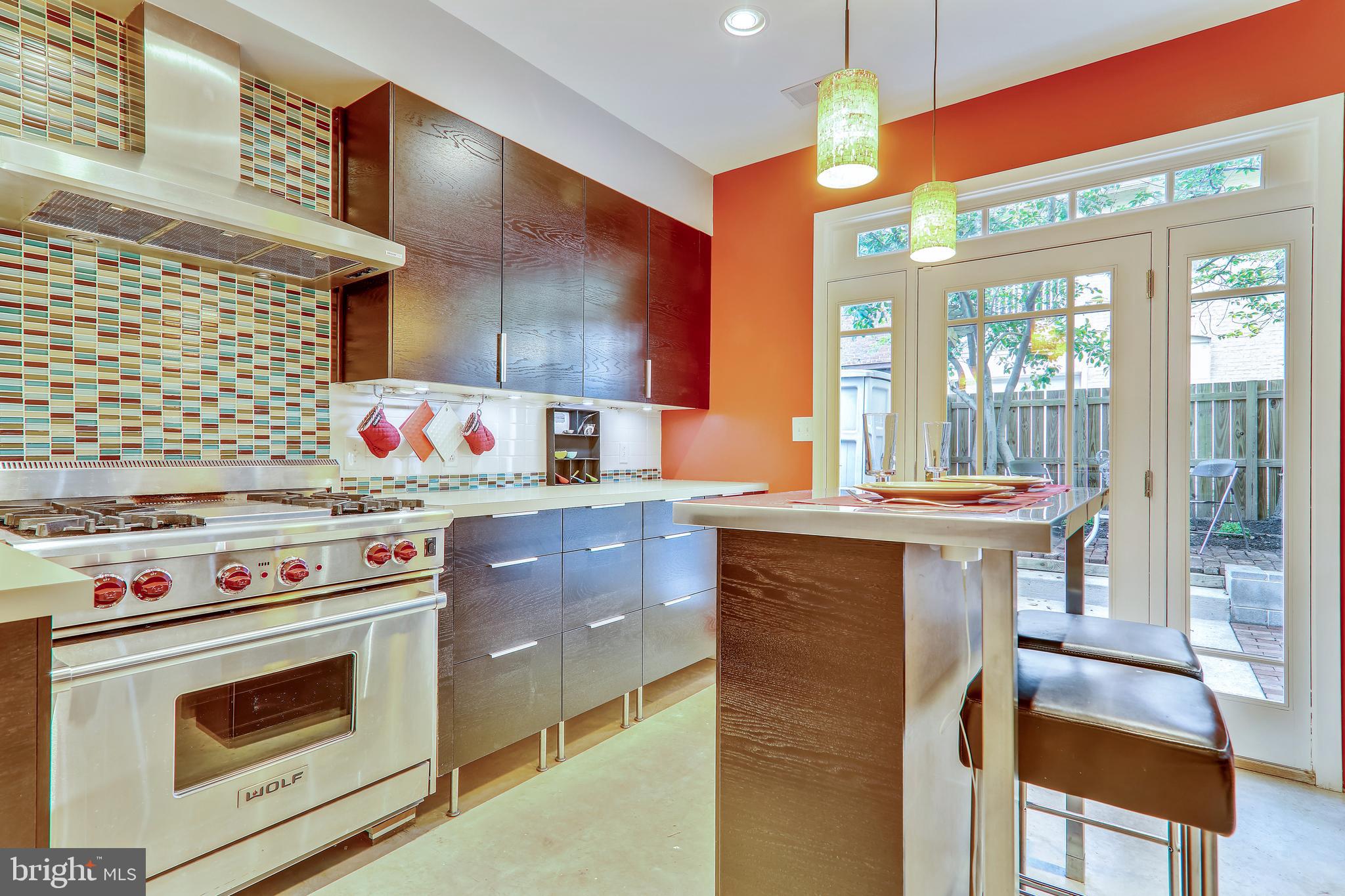 438 Ridge Street Northwest Washington, DC 20001 - Photo 10 of 18 Beautiful kitchen with gourmet Wolf Range