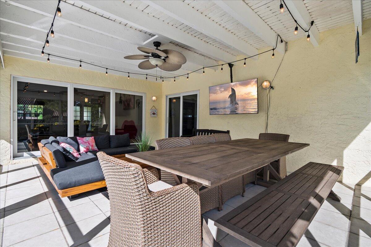 1969 Southwest 36th Avenue Delray Beach, FL 33445 - Photo 24 of 40 Screened Patio with TV