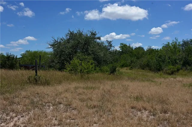 a view of a big yard with lots of green space and mountain view