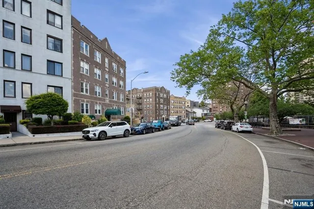 a view of a street in a building
