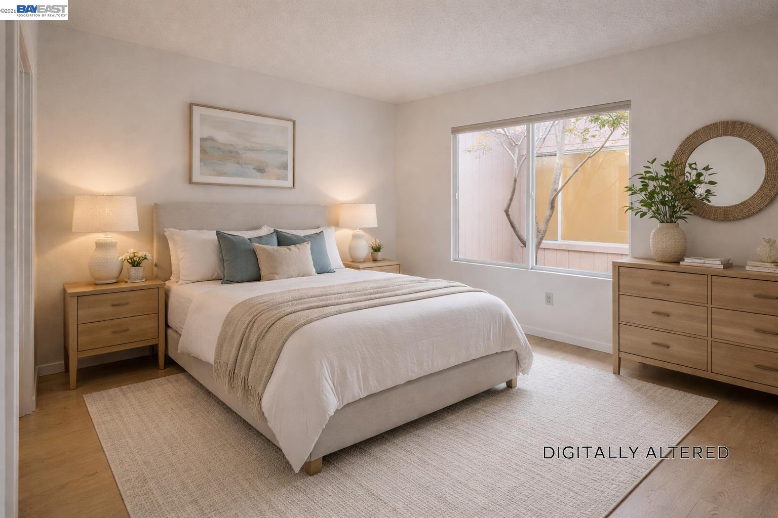 212 Puddingstone Road Alameda, CA 94502 - Photo 11 of 24 a bedroom with a bed and wooden floor