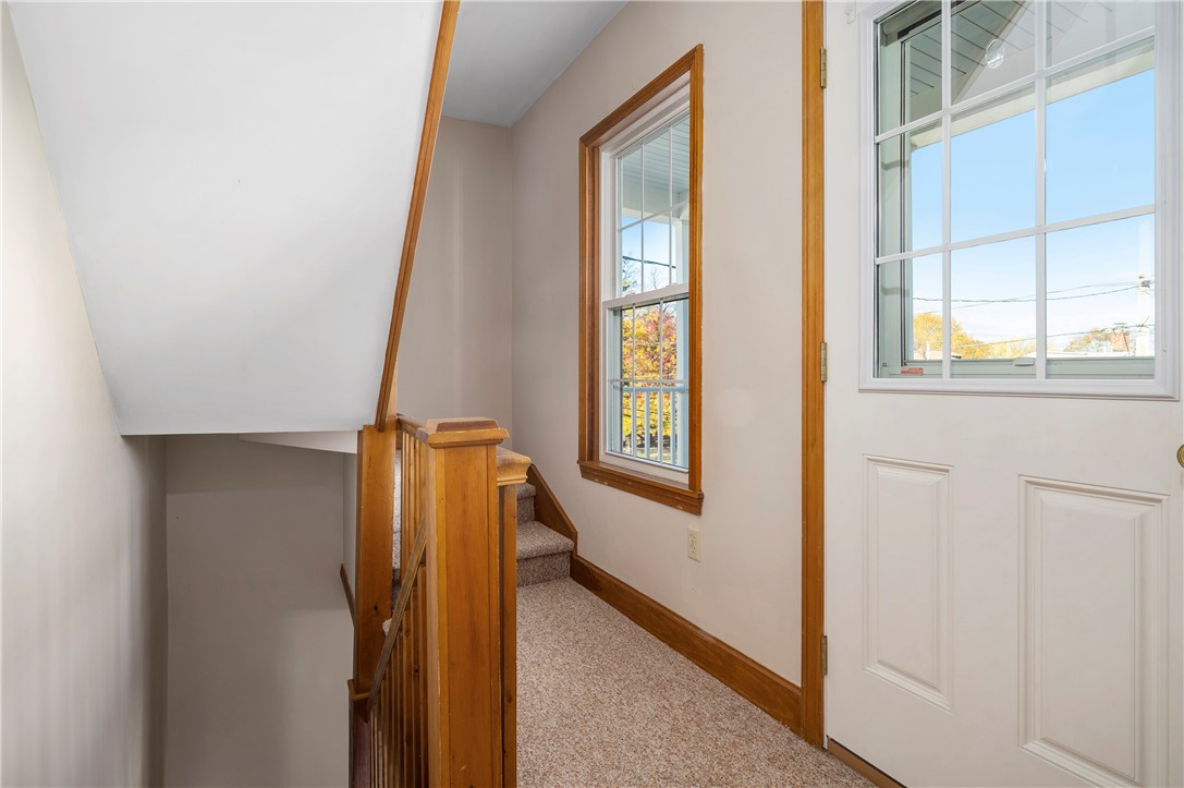 203 Hemond Avenue Woonsocket, RI 02895 - Photo 25 of 37 Staircase to primary bedroom in second floor unit
