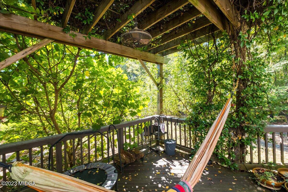 191 Rivoli Landing Macon, GA 31210 - Photo 24 of 45 a view of balcony with wooden floor