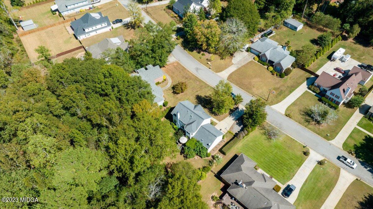 191 Rivoli Landing Macon, GA 31210 - Photo 39 of 45 an aerial view of residential house with outdoor space and trees all around