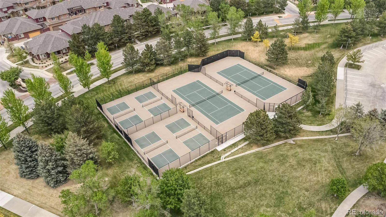 8626 Gold Peak Drive, Unit B Highlands Ranch, CO 80130 - Photo 35 of 40 an aerial view of residential house with outdoor space