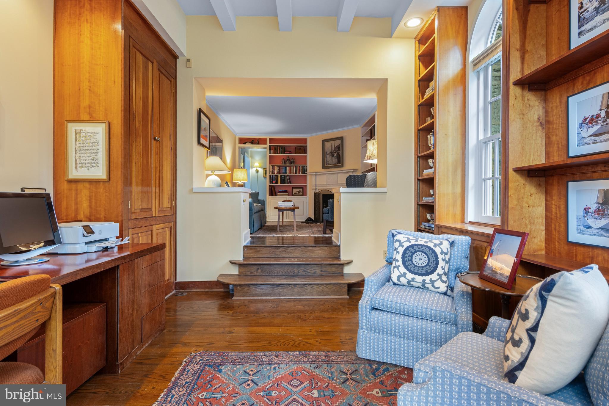 331 Fishers Road Bryn Mawr, PA 19010 - Photo 26 of 64 a living room with furniture and a fireplace