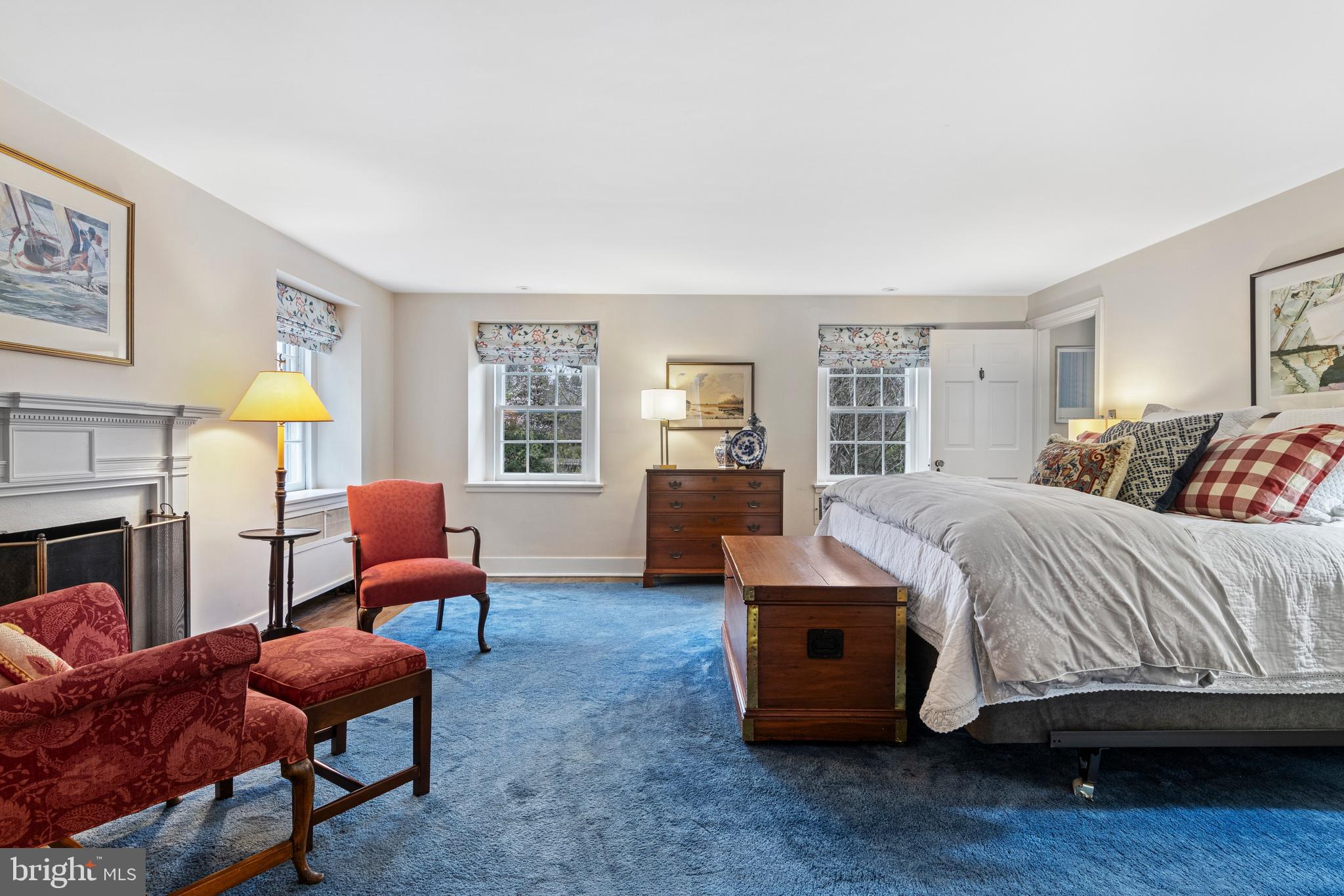 331 Fishers Road Bryn Mawr, PA 19010 - Photo 29 of 64 Primary Bedroom has 4th fireplace