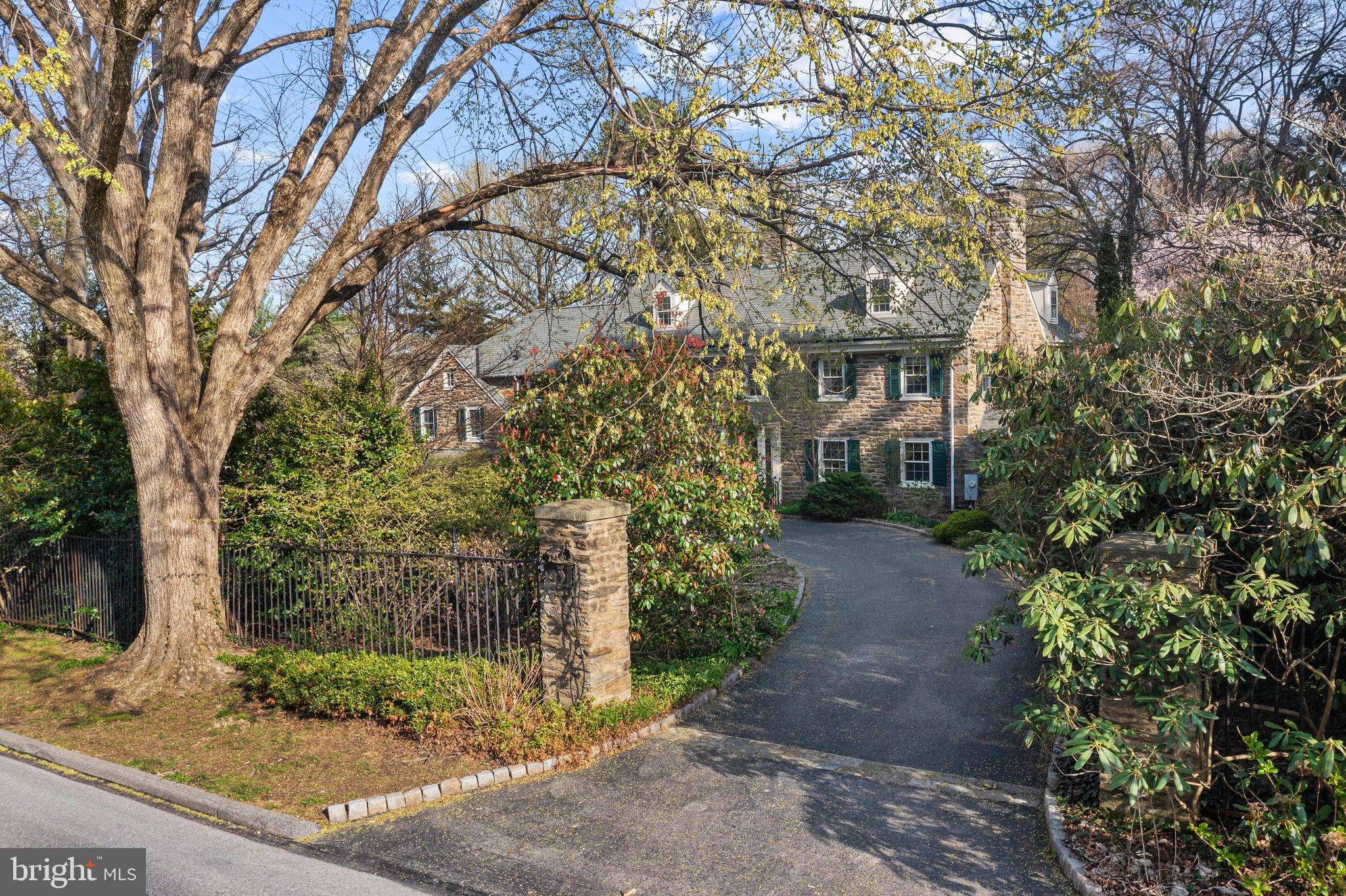 331 Fishers Road Bryn Mawr, PA 19010 - Photo 61 of 64 a front view of a house with garden