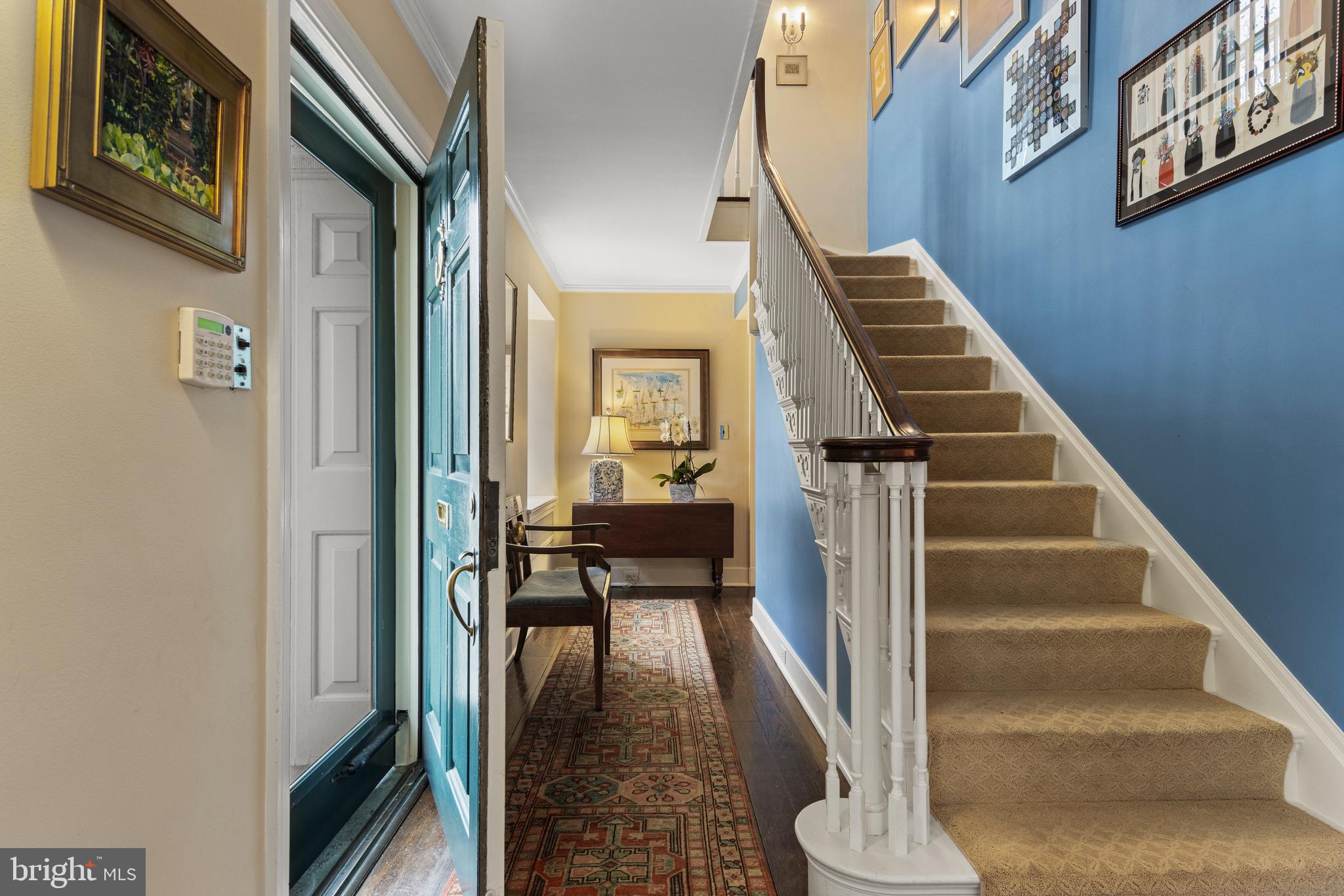 331 Fishers Road Bryn Mawr, PA 19010 - Photo 8 of 64 a view of entryway and hall with wooden floor