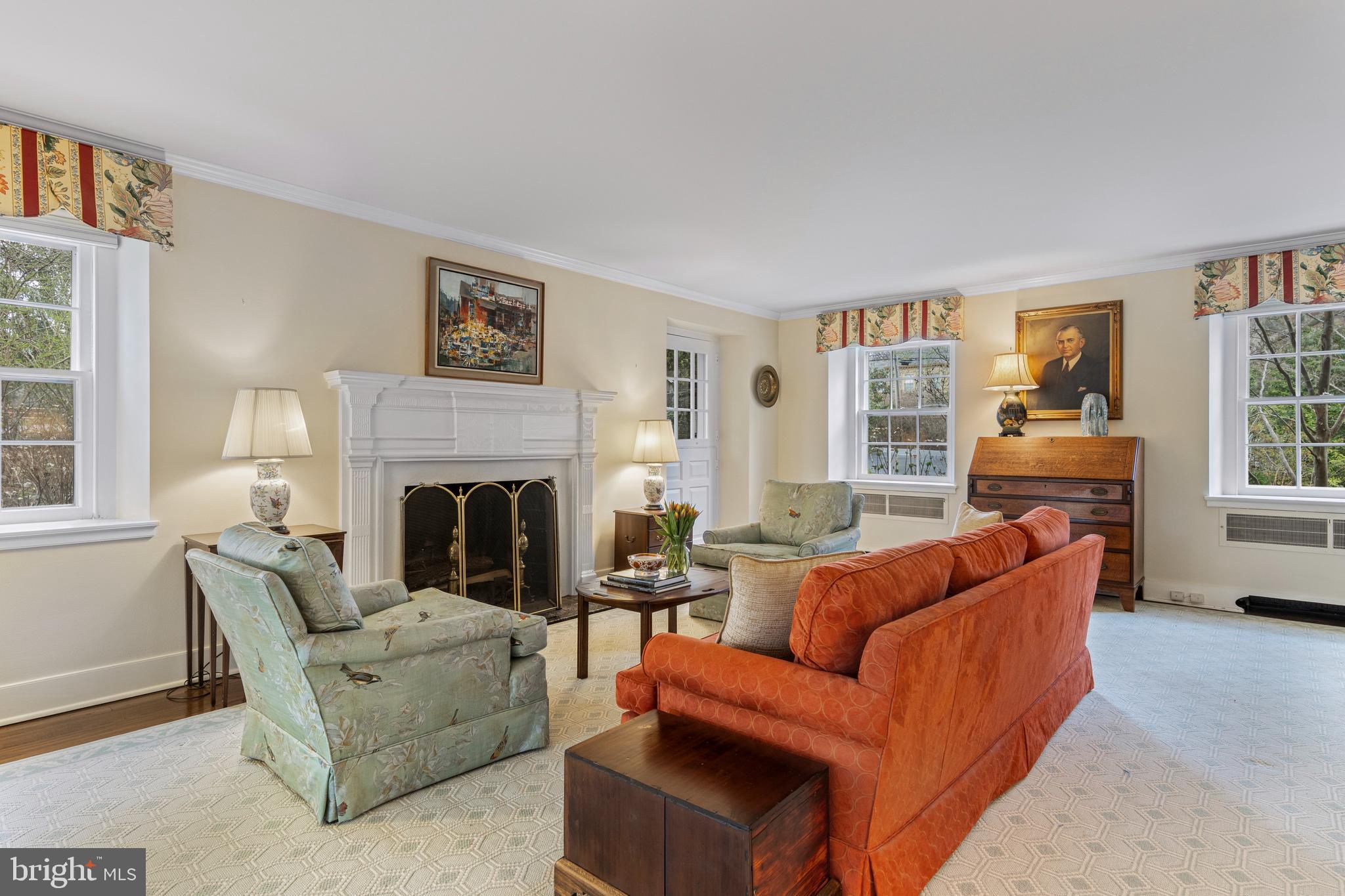 331 Fishers Road Bryn Mawr, PA 19010 - Photo 10 of 64 One of four fireplaces