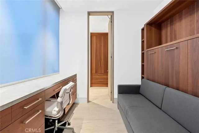 a view of a hallway with entryway