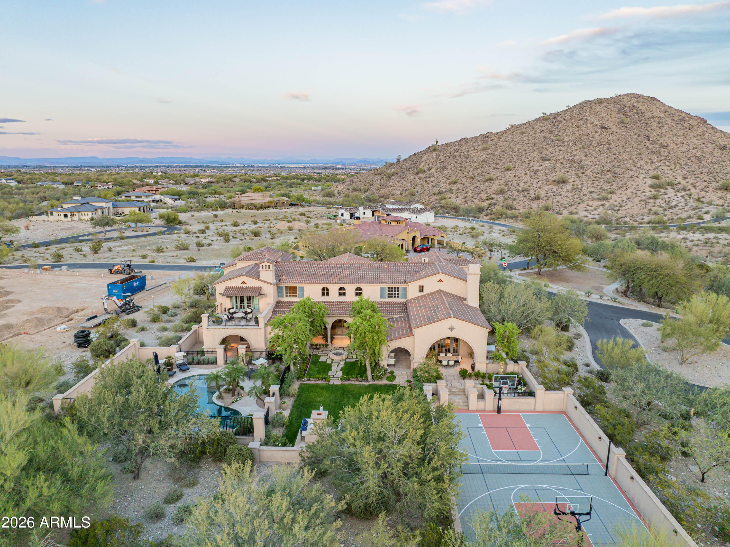 21401 West Granite Ridge Road Buckeye, AZ 85396 - Photo 15 of 144 an aerial view of residential houses with outdoor space and trees