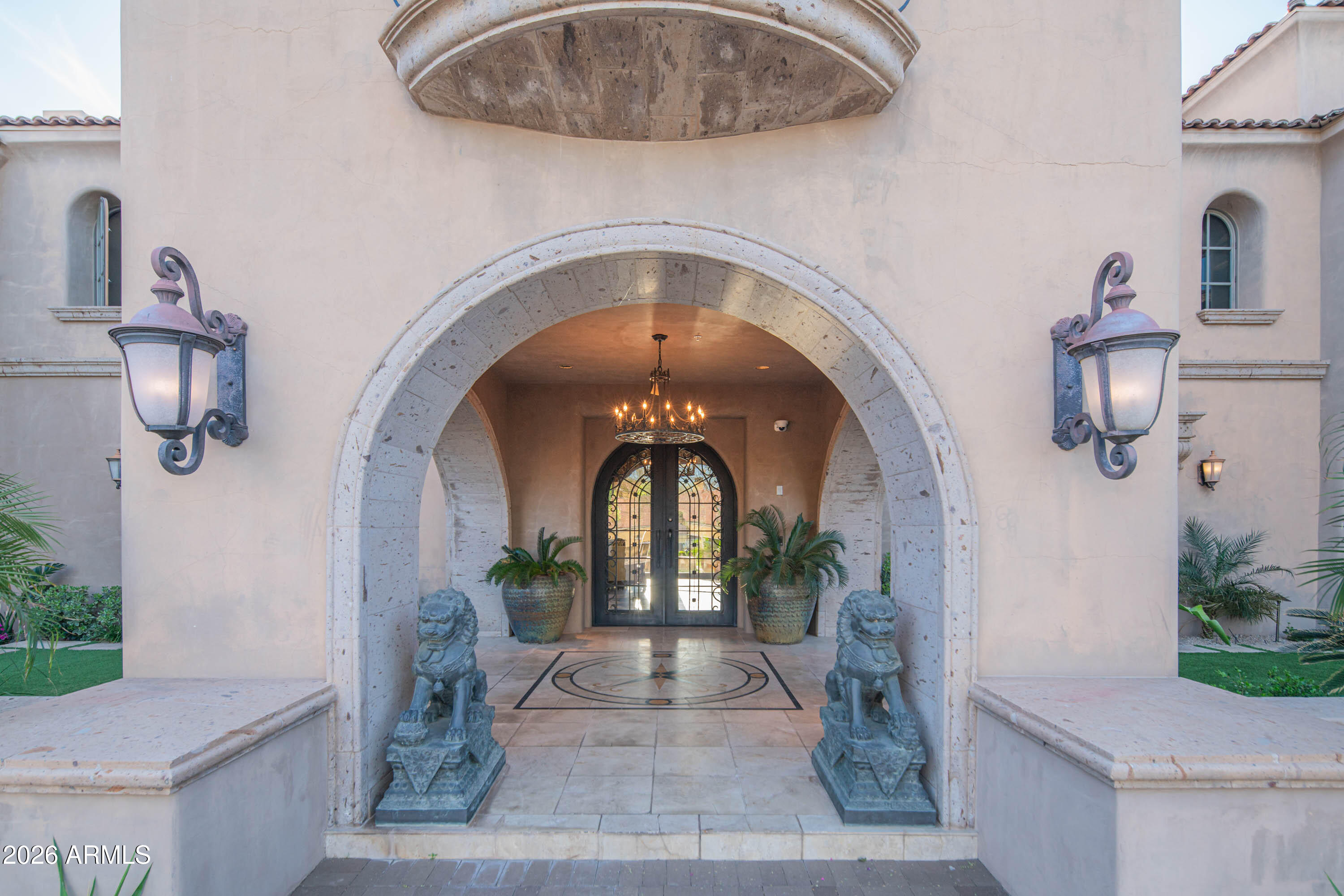 21401 West Granite Ridge Road Buckeye, AZ 85396 - Photo 16 of 144 a front view of a house with garden