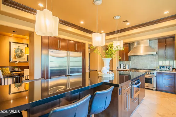 an aerial view of a city